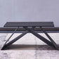 Metal Traditional Luxury Rectangular Table Sintered Stone Table for Dining Room and Kitchen Clearhalo ' dining_table' 'Dining Tables & Seating' 'Dining Tables' 'furn' 'furn_dining_table' 'Furniture' 'furniture_dining_table' 'Kitchen & Dining Furniture' 'kitchen&dining_furn' 'kitchen' 'kitchen_dining_table' 3980650