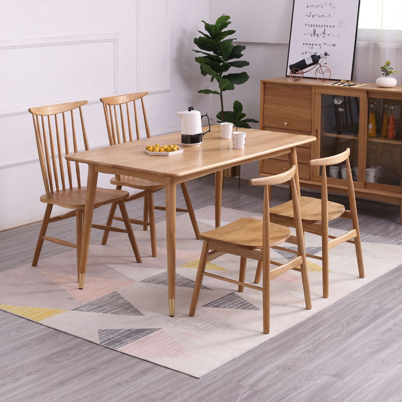 Solid Wood Traditional Luxury Rectangle Dining Table Wood Top Table for Dining Room Clearhalo ' dining_table' 'Dining Tables & Seating' 'Dining Tables' 'furn' 'furn_dining_table' 'Furniture' 'furniture_dining_table' 'Kitchen & Dining Furniture' 'kitchen&dining_furn' 'kitchen' 'kitchen_dining_table' 3980660
