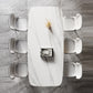 Sintered Stone Modern Rectangle Kitchen Table White Stone Top Table with Double Pedestal Clearhalo ' dining_table' 'Dining Tables & Seating' 'Dining Tables' 'furn' 'furn_dining_table' 'Furniture' 'furniture_dining_table' 'Kitchen & Dining Furniture' 'kitchen&dining_furn' 'kitchen' 'kitchen_dining_table' 3994260