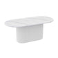Sintered Stone and Wood Dining Table Simple Style Single Pedestal Base Table Stone White Clearhalo ' dining_table' 'Dining Tables & Seating' 'Dining Tables' 'furn' 'furn_dining_table' 'Furniture' 'furniture_dining_table' 'Kitchen & Dining Furniture' 'kitchen&dining_furn' 'kitchen' 'kitchen_dining_table' 3994274