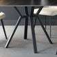 Square Shape Industrial Dining Table Black Fixed Table with Sintered Stone Clearhalo ' dining_table' 'Dining Tables & Seating' 'Dining Tables' 'furn' 'furn_dining_table' 'Furniture' 'furniture_dining_table' 'Kitchen & Dining Furniture' 'kitchen&dining_furn' 'kitchen' 'kitchen_dining_table' 3994284