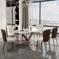 Metal Traditional Luxury Rectangle Table Sintered Stone Dining Table for Kitchen and Dining Room Clearhalo ' dining_table' 'Dining Tables & Seating' 'Dining Tables' 'furn' 'furn_dining_table' 'Furniture' 'furniture_dining_table' 'Kitchen & Dining Furniture' 'kitchen&dining_furn' 'kitchen' 'kitchen_dining_table' 3994292