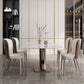 Metal Traditional Luxury Rectangle Table Sintered Stone Dining Table for Kitchen and Dining Room Clearhalo ' dining_table' 'Dining Tables & Seating' 'Dining Tables' 'furn' 'furn_dining_table' 'Furniture' 'furniture_dining_table' 'Kitchen & Dining Furniture' 'kitchen&dining_furn' 'kitchen' 'kitchen_dining_table' 3994293