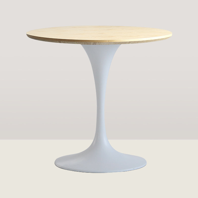Round Solid Wood Four-Color Dining Table Simplicity Tulip Base Table for Dining Room Natural Without Chairs Clearhalo ' dining_table' 'Dining Tables & Seating' 'Dining Tables' 'furn' 'furn_dining_table' 'Furniture' 'furniture_dining_table' 'Kitchen & Dining Furniture' 'kitchen&dining_furn' 'kitchen' 'kitchen_dining_table' 3994306