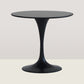 Round Solid Wood Four-Color Dining Table Simplicity Tulip Base Table for Dining Room Black Without Chairs Clearhalo ' dining_table' 'Dining Tables & Seating' 'Dining Tables' 'furn' 'furn_dining_table' 'Furniture' 'furniture_dining_table' 'Kitchen & Dining Furniture' 'kitchen&dining_furn' 'kitchen' 'kitchen_dining_table' 3994308