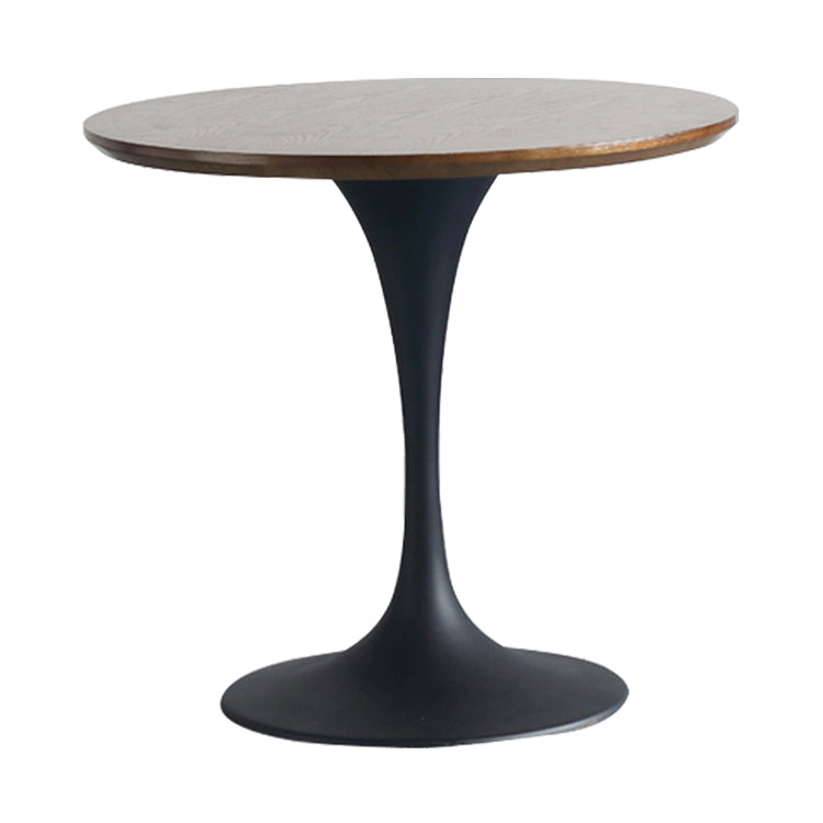 Round Solid Wood Four-Color Dining Table Simplicity Tulip Base Table for Dining Room Brown Without Chairs Clearhalo ' dining_table' 'Dining Tables & Seating' 'Dining Tables' 'furn' 'furn_dining_table' 'Furniture' 'furniture_dining_table' 'Kitchen & Dining Furniture' 'kitchen&dining_furn' 'kitchen' 'kitchen_dining_table' 3994311