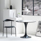 Round Solid Wood Four-Color Dining Table Simplicity Tulip Base Table for Dining Room Clearhalo ' dining_table' 'Dining Tables & Seating' 'Dining Tables' 'furn' 'furn_dining_table' 'Furniture' 'furniture_dining_table' 'Kitchen & Dining Furniture' 'kitchen&dining_furn' 'kitchen' 'kitchen_dining_table' 3994316
