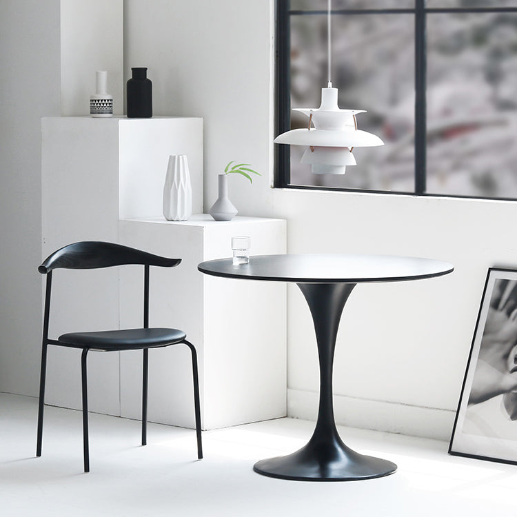 Round Solid Wood Four-Color Dining Table Simplicity Tulip Base Table for Dining Room Clearhalo ' dining_table' 'Dining Tables & Seating' 'Dining Tables' 'furn' 'furn_dining_table' 'Furniture' 'furniture_dining_table' 'Kitchen & Dining Furniture' 'kitchen&dining_furn' 'kitchen' 'kitchen_dining_table' 3994316