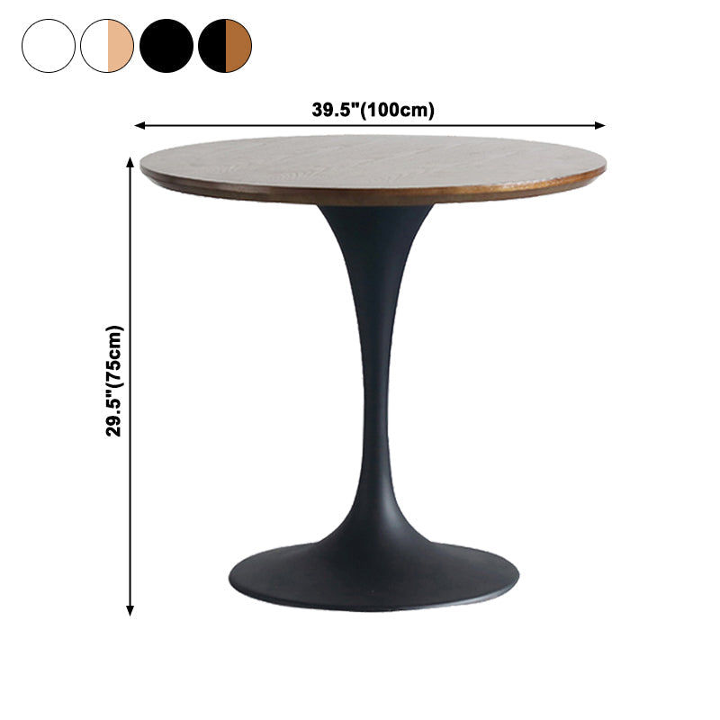 Round Solid Wood Four-Color Dining Table Simplicity Tulip Base Table for Dining Room Clearhalo ' dining_table' 'Dining Tables & Seating' 'Dining Tables' 'furn' 'furn_dining_table' 'Furniture' 'furniture_dining_table' 'Kitchen & Dining Furniture' 'kitchen&dining_furn' 'kitchen' 'kitchen_dining_table' 3994326