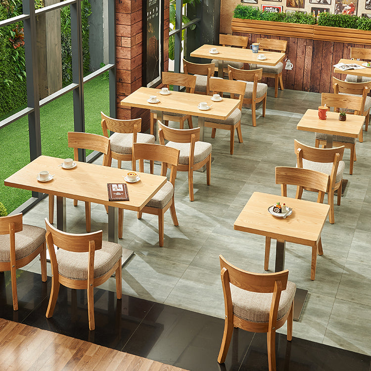 Solid Wooden Table Industrial Dining Table with Metal Pedestal Base Clearhalo ' dining_table' 'Dining Tables & Seating' 'Dining Tables' 'furn' 'furn_dining_table' 'Furniture' 'furniture_dining_table' 'Kitchen & Dining Furniture' 'kitchen&dining_furn' 'kitchen' 'kitchen_dining_table' 3994327