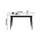 Sintered Stone Top Extendable Round Table for Restaurant Modern Dining Table in White with 4 Legs Clearhalo ' dining_table' 'Dining Tables & Seating' 'Dining Tables' 'furn' 'furn_dining_table' 'Furniture' 'furniture_dining_table' 'Kitchen & Dining Furniture' 'kitchen&dining_furn' 'kitchen' 'kitchen_dining_table' 3994415