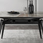 Sintered Stone Top Extendable Round Kitchen Table Modern Dining Table with 4 Legs Clearhalo ' dining_table' 'Dining Tables & Seating' 'Dining Tables' 'furn' 'furn_dining_table' 'Furniture' 'furniture_dining_table' 'Kitchen & Dining Furniture' 'kitchen&dining_furn' 'kitchen' 'kitchen_dining_table' 3994438