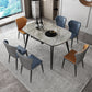 Sintered Stone Top Extendable Round Kitchen Table Modern Dining Table with 4 Legs Clearhalo ' dining_table' 'Dining Tables & Seating' 'Dining Tables' 'furn' 'furn_dining_table' 'Furniture' 'furniture_dining_table' 'Kitchen & Dining Furniture' 'kitchen&dining_furn' 'kitchen' 'kitchen_dining_table' 3994440