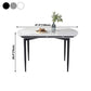 Simplicity Round Dining Table Sintered Stone Table with 4 Black Legs for Dining Room Clearhalo ' dining_table' 'Dining Tables & Seating' 'Dining Tables' 'furn' 'furn_dining_table' 'Furniture' 'furniture_dining_table' 'Kitchen & Dining Furniture' 'kitchen&dining_furn' 'kitchen' 'kitchen_dining_table' 3994458