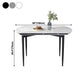 Simplicity Round Dining Table Sintered Stone Table with 4 Black Legs for Dining Room Clearhalo ' dining_table' 'Dining Tables & Seating' 'Dining Tables' 'furn' 'furn_dining_table' 'Furniture' 'furniture_dining_table' 'Kitchen & Dining Furniture' 'kitchen&dining_furn' 'kitchen' 'kitchen_dining_table' 3994460