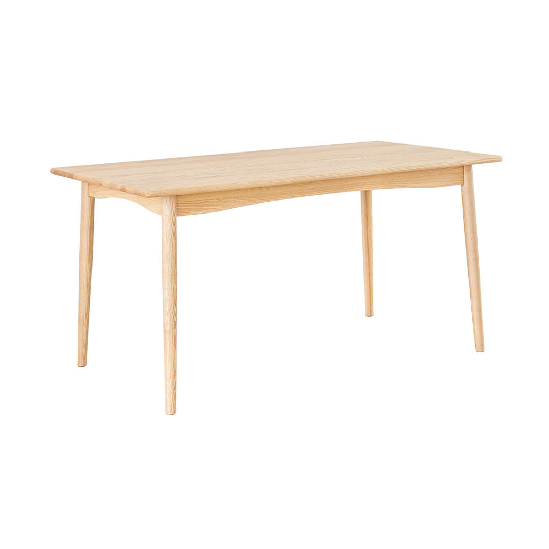 Rectangle Wooden Dining Table in Nature Modern Ash Wood Table with 4 Legs Without Chairs Clearhalo ' dining_table' 'Dining Tables & Seating' 'Dining Tables' 'furn' 'furn_dining_table' 'Furniture' 'furniture_dining_table' 'Kitchen & Dining Furniture' 'kitchen&dining_furn' 'kitchen' 'kitchen_dining_table' 3994465