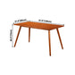 Rectangle Simplicity Dining Table Oak Solid Wood Table with 4 Legs for Dining Room Clearhalo ' dining_table' 'Dining Tables & Seating' 'Dining Tables' 'furn' 'furn_dining_table' 'Furniture' 'furniture_dining_table' 'Kitchen & Dining Furniture' 'kitchen&dining_furn' 'kitchen' 'kitchen_dining_table' 3994551