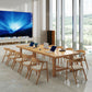 Rectangle Industrial Dining Room Table Pine Solid Wood Table with Double Pedestal Clearhalo ' dining_table' 'Dining Tables & Seating' 'Dining Tables' 'furn' 'furn_dining_table' 'Furniture' 'furniture_dining_table' 'Kitchen & Dining Furniture' 'kitchen&dining_furn' 'kitchen' 'kitchen_dining_table' 3994556