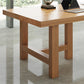 Rectangle Industrial Dining Room Table Pine Solid Wood Table with Double Pedestal Clearhalo ' dining_table' 'Dining Tables & Seating' 'Dining Tables' 'furn' 'furn_dining_table' 'Furniture' 'furniture_dining_table' 'Kitchen & Dining Furniture' 'kitchen&dining_furn' 'kitchen' 'kitchen_dining_table' 3994561