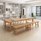 Rectangle Industrial Dining Room Table Pine Solid Wood Table with Trestle Base Clearhalo ' dining_table' 'Dining Tables & Seating' 'Dining Tables' 'furn' 'furn_dining_table' 'Furniture' 'furniture_dining_table' 'Kitchen & Dining Furniture' 'kitchen&dining_furn' 'kitchen' 'kitchen_dining_table' 3994586