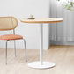 Round Tulip Base Casual Dining Table Four-Color Fixed Table with Solid Wood Clearhalo ' dining_table' 'Dining Tables & Seating' 'Dining Tables' 'furn' 'furn_dining_table' 'Furniture' 'furniture_dining_table' 'Kitchen & Dining Furniture' 'kitchen&dining_furn' 'kitchen' 'kitchen_dining_table' 3994629