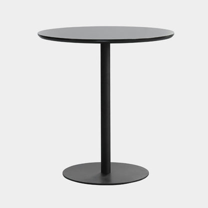 Round Tulip Base Casual Dining Table Four-Color Fixed Table with Solid Wood Black Without Chairs Clearhalo ' dining_table' 'Dining Tables & Seating' 'Dining Tables' 'furn' 'furn_dining_table' 'Furniture' 'furniture_dining_table' 'Kitchen & Dining Furniture' 'kitchen&dining_furn' 'kitchen' 'kitchen_dining_table' 3994630