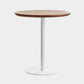 Round Tulip Base Casual Dining Table Four-Color Fixed Table with Solid Wood Brown 27.6"L x 27.6"W x 29.5"H Without Chairs Clearhalo ' dining_table' 'Dining Tables & Seating' 'Dining Tables' 'furn' 'furn_dining_table' 'Furniture' 'furniture_dining_table' 'Kitchen & Dining Furniture' 'kitchen&dining_furn' 'kitchen' 'kitchen_dining_table' 3994631