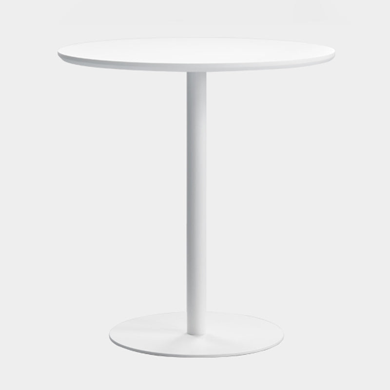 Round Tulip Base Casual Dining Table Four-Color Fixed Table with Solid Wood White Without Chairs Clearhalo ' dining_table' 'Dining Tables & Seating' 'Dining Tables' 'furn' 'furn_dining_table' 'Furniture' 'furniture_dining_table' 'Kitchen & Dining Furniture' 'kitchen&dining_furn' 'kitchen' 'kitchen_dining_table' 3994638