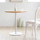 Round Tulip Base Casual Dining Table Four-Color Fixed Table with Solid Wood Clearhalo ' dining_table' 'Dining Tables & Seating' 'Dining Tables' 'furn' 'furn_dining_table' 'Furniture' 'furniture_dining_table' 'Kitchen & Dining Furniture' 'kitchen&dining_furn' 'kitchen' 'kitchen_dining_table' 3994643