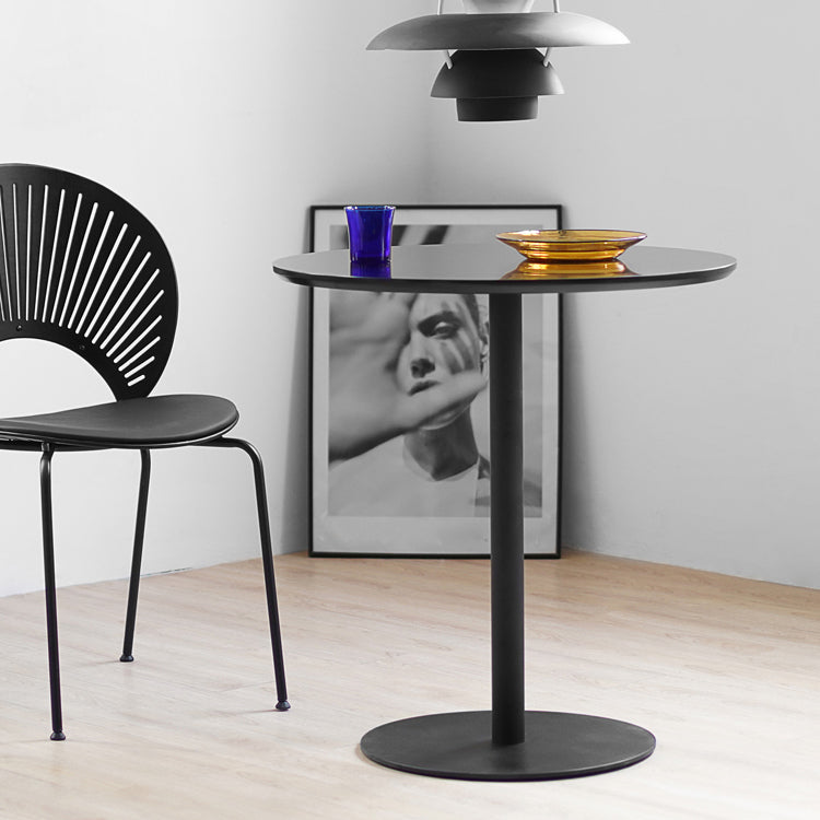Round Tulip Base Casual Dining Table Four-Color Fixed Table with Solid Wood Clearhalo ' dining_table' 'Dining Tables & Seating' 'Dining Tables' 'furn' 'furn_dining_table' 'Furniture' 'furniture_dining_table' 'Kitchen & Dining Furniture' 'kitchen&dining_furn' 'kitchen' 'kitchen_dining_table' 3994647