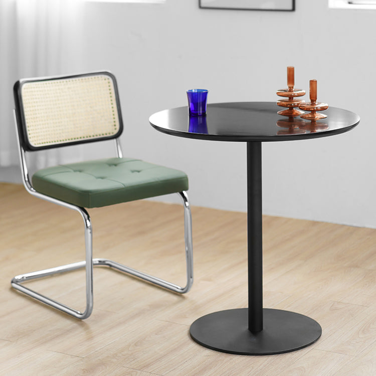 Round Tulip Base Casual Dining Table Four-Color Fixed Table with Solid Wood Clearhalo ' dining_table' 'Dining Tables & Seating' 'Dining Tables' 'furn' 'furn_dining_table' 'Furniture' 'furniture_dining_table' 'Kitchen & Dining Furniture' 'kitchen&dining_furn' 'kitchen' 'kitchen_dining_table' 3994648