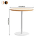 Round Tulip Base Casual Dining Table Four-Color Fixed Table with Solid Wood Clearhalo ' dining_table' 'Dining Tables & Seating' 'Dining Tables' 'furn' 'furn_dining_table' 'Furniture' 'furniture_dining_table' 'Kitchen & Dining Furniture' 'kitchen&dining_furn' 'kitchen' 'kitchen_dining_table' 3994650