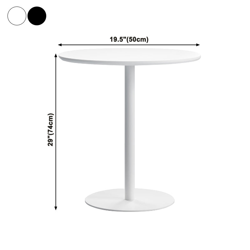 Round Tulip Base Casual Dining Table Four-Color Fixed Table with Solid Wood Clearhalo ' dining_table' 'Dining Tables & Seating' 'Dining Tables' 'furn' 'furn_dining_table' 'Furniture' 'furniture_dining_table' 'Kitchen & Dining Furniture' 'kitchen&dining_furn' 'kitchen' 'kitchen_dining_table' 3994654