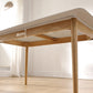 Simplicity Rectangle Dining Table White Sintered Stone Table with 4 Oak Solid Wood Legs Clearhalo ' dining_table' 'Dining Tables & Seating' 'Dining Tables' 'furn' 'furn_dining_table' 'Furniture' 'furniture_dining_table' 'Kitchen & Dining Furniture' 'kitchen&dining_furn' 'kitchen' 'kitchen_dining_table' 3994666