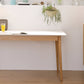 Simplicity Rectangle Dining Table White Sintered Stone Table with 4 Oak Solid Wood Legs Clearhalo ' dining_table' 'Dining Tables & Seating' 'Dining Tables' 'furn' 'furn_dining_table' 'Furniture' 'furniture_dining_table' 'Kitchen & Dining Furniture' 'kitchen&dining_furn' 'kitchen' 'kitchen_dining_table' 3994667