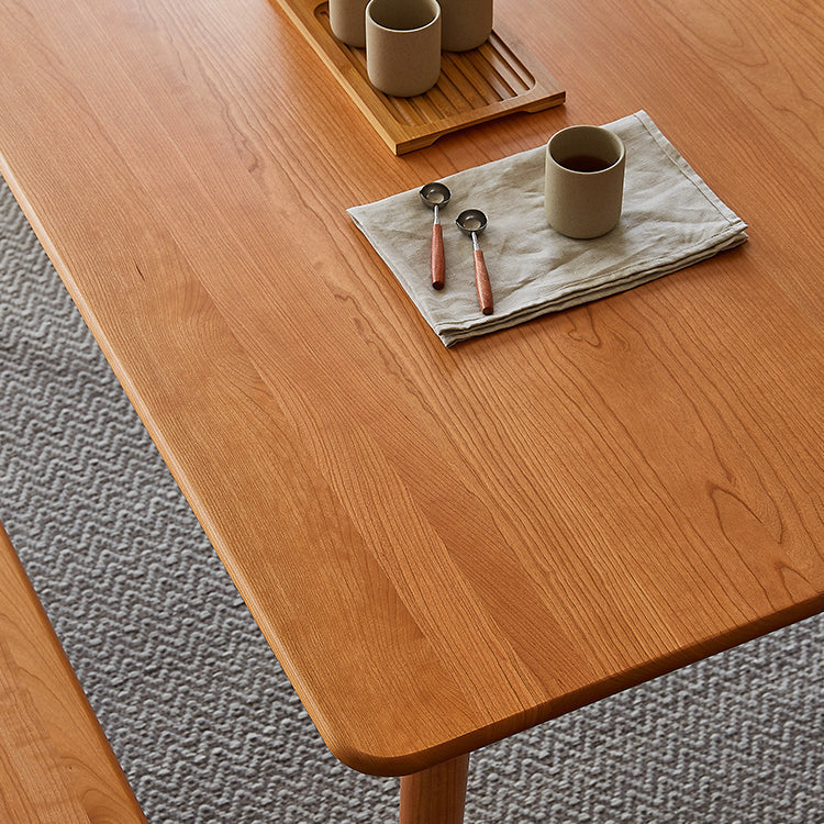 Traditional Luxury Rectangle Dining Table Solid Wood Table with 4 Legs for Dining Room Clearhalo ' dining_table' 'Dining Tables & Seating' 'Dining Tables' 'furn' 'furn_dining_table' 'Furniture' 'furniture_dining_table' 'Kitchen & Dining Furniture' 'kitchen&dining_furn' 'kitchen' 'kitchen_dining_table' 3994680