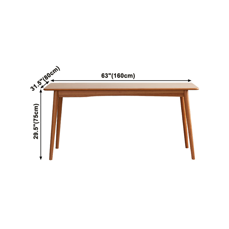 Traditional Luxury Rectangle Dining Table Solid Wood Table with 4 Legs for Dining Room Clearhalo ' dining_table' 'Dining Tables & Seating' 'Dining Tables' 'furn' 'furn_dining_table' 'Furniture' 'furniture_dining_table' 'Kitchen & Dining Furniture' 'kitchen&dining_furn' 'kitchen' 'kitchen_dining_table' 3994686