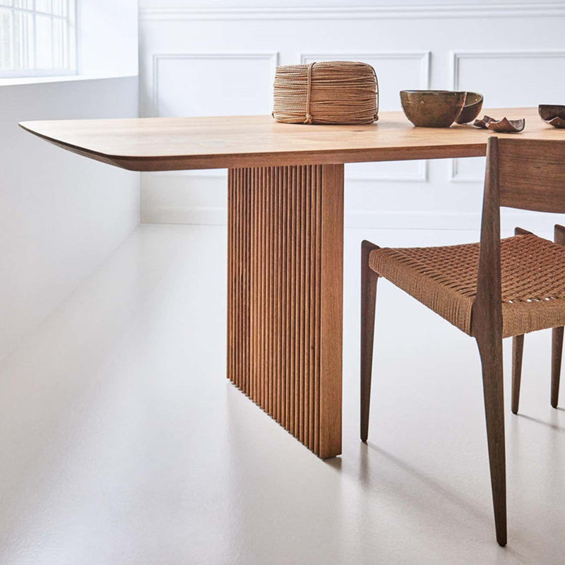 Glam Solid Kitchen Dining Table Rectangle Shape Standard Dining Table with Double Pedestal Bases Clearhalo ' dining_table' 'Dining Tables & Seating' 'Dining Tables' 'furn' 'furn_dining_table' 'Furniture' 'furniture_dining_table' 'Kitchen & Dining Furniture' 'kitchen&dining_furn' 'kitchen' 'kitchen_dining_table' 3994708