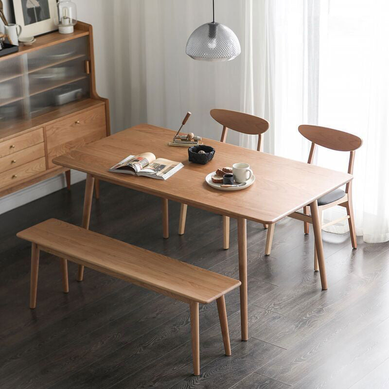 Rectangle Pine Solid Wood Table for Restaurant Modern Dining Table with 4 Legs Clearhalo ' dining_table' 'Dining Tables & Seating' 'Dining Tables' 'furn' 'furn_dining_table' 'Furniture' 'furniture_dining_table' 'Kitchen & Dining Furniture' 'kitchen&dining_furn' 'kitchen' 'kitchen_dining_table' 3994717