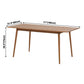 Rectangle Pine Solid Wood Table for Restaurant Modern Dining Table with 4 Legs Clearhalo ' dining_table' 'Dining Tables & Seating' 'Dining Tables' 'furn' 'furn_dining_table' 'Furniture' 'furniture_dining_table' 'Kitchen & Dining Furniture' 'kitchen&dining_furn' 'kitchen' 'kitchen_dining_table' 3994725