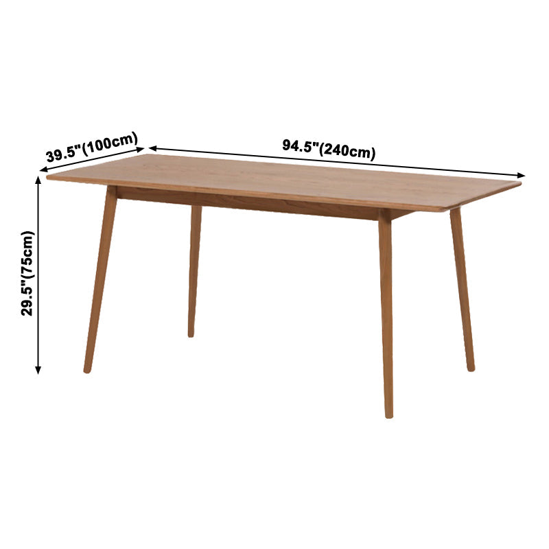 Rectangle Pine Solid Wood Table for Restaurant Modern Dining Table with 4 Legs Clearhalo ' dining_table' 'Dining Tables & Seating' 'Dining Tables' 'furn' 'furn_dining_table' 'Furniture' 'furniture_dining_table' 'Kitchen & Dining Furniture' 'kitchen&dining_furn' 'kitchen' 'kitchen_dining_table' 3994728