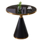 Round Shape Sintered Stone Dining Table Glam Pedestal Table for Dining Room Black Without Chairs Clearhalo ' dining_table' 'Dining Tables & Seating' 'Dining Tables' 'furn' 'furn_dining_table' 'Furniture' 'furniture_dining_table' 'Kitchen & Dining Furniture' 'kitchen&dining_furn' 'kitchen' 'kitchen_dining_table' 3994763