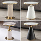 Round Shape Sintered Stone Dining Table Glam Pedestal Table for Dining Room Clearhalo ' dining_table' 'Dining Tables & Seating' 'Dining Tables' 'furn' 'furn_dining_table' 'Furniture' 'furniture_dining_table' 'Kitchen & Dining Furniture' 'kitchen&dining_furn' 'kitchen' 'kitchen_dining_table' 3994764