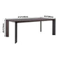 Rectangle Pine Solid Wood Table in Dark Brown Modern Dining Table with 4 Legs for Restaurant Clearhalo ' dining_table' 'Dining Tables & Seating' 'Dining Tables' 'furn' 'furn_dining_table' 'Furniture' 'furniture_dining_table' 'Kitchen & Dining Furniture' 'kitchen&dining_furn' 'kitchen' 'kitchen_dining_table' 3994797