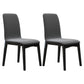 Upholstered Industrial Living Room Side Chair Matte Finish Solid Back Dining Chair (Set of 2) Grey Clearhalo ' kitchen&dining_furn' 'Dining Chairs' 'Dining Tables & Seating' 'dining_chair' 'furn' 'furn_dining_chair' 'Furniture' 'furniture_dining_chair' 'Kitchen & Dining Furniture' 'kitchen' 3997243