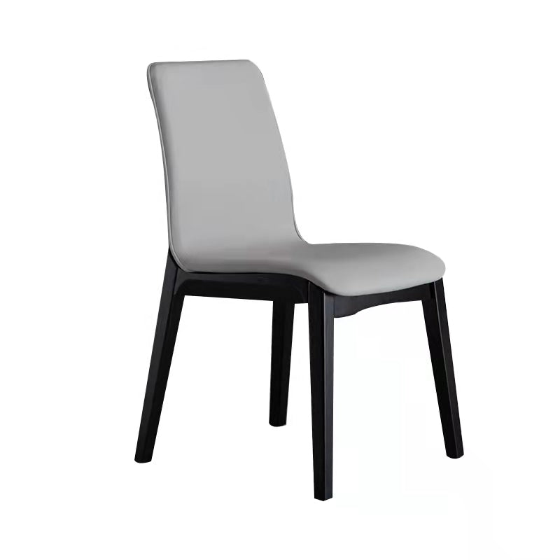 Upholstered Industrial Living Room Side Chair Matte Finish Solid Back Dining Chair (Set of 2) Clearhalo ' kitchen&dining_furn' 'Dining Chairs' 'Dining Tables & Seating' 'dining_chair' 'furn' 'furn_dining_chair' 'Furniture' 'furniture_dining_chair' 'Kitchen & Dining Furniture' 'kitchen' 3997251