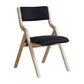 Upholstered Contemporary Home Side Chair Open Matte Finish Dining Chair Black 1 Piece Clearhalo ' kitchen&dining_furn' 'Dining Chairs' 'Dining Tables & Seating' 'dining_chair' 'furn' 'furn_dining_chair' 'Furniture' 'furniture_dining_chair' 'Kitchen & Dining Furniture' 'kitchen' 3997258