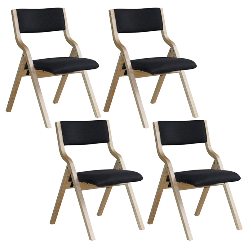 Upholstered Contemporary Home Side Chair Open Matte Finish Dining Chair Black 4 Piece Set Clearhalo ' kitchen&dining_furn' 'Dining Chairs' 'Dining Tables & Seating' 'dining_chair' 'furn' 'furn_dining_chair' 'Furniture' 'furniture_dining_chair' 'Kitchen & Dining Furniture' 'kitchen' 3997262