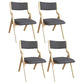 Upholstered Contemporary Home Side Chair Open Matte Finish Dining Chair Dark Gray 4 Piece Set Clearhalo ' kitchen&dining_furn' 'Dining Chairs' 'Dining Tables & Seating' 'dining_chair' 'furn' 'furn_dining_chair' 'Furniture' 'furniture_dining_chair' 'Kitchen & Dining Furniture' 'kitchen' 3997268