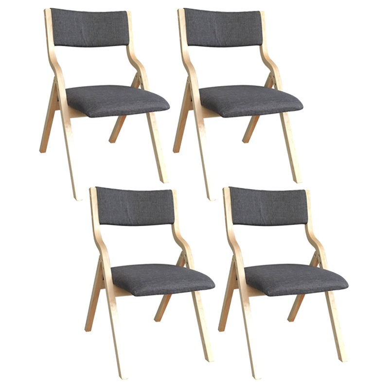 Upholstered Contemporary Home Side Chair Open Matte Finish Dining Chair Dark Gray 4 Piece Set Clearhalo ' kitchen&dining_furn' 'Dining Chairs' 'Dining Tables & Seating' 'dining_chair' 'furn' 'furn_dining_chair' 'Furniture' 'furniture_dining_chair' 'Kitchen & Dining Furniture' 'kitchen' 3997268